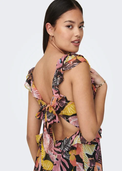 JDY Pixi Black Leaf Dress - 14 Image 4