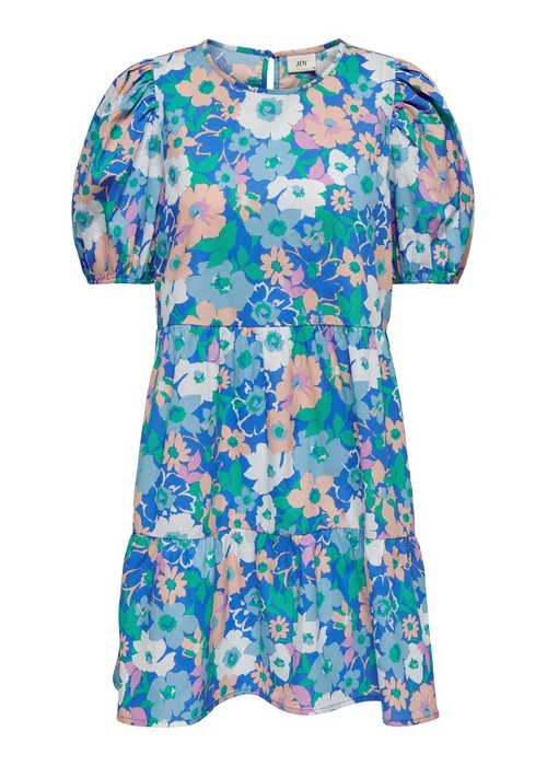 JDY Reese Multicoloured Floral Mini Dress - 8 Image 1