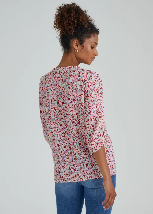 JDY Multicoloured Print 3/4 Sleeve Top - 8 Image 2