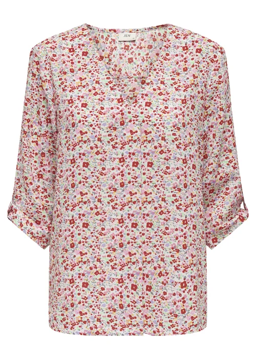 JDY Multicoloured Print 3/4 Sleeve Top - 8 Image 1