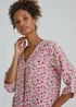 JDY Multicoloured Print 3/4 Sleeve Top - 8 Image 3