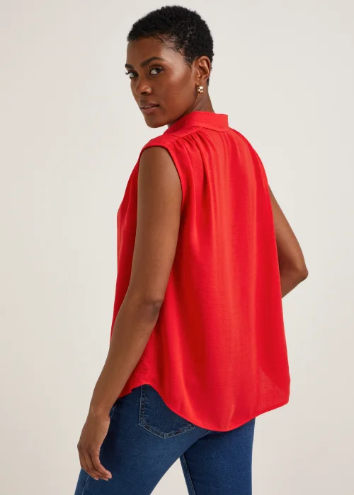 Red Sleeveless Shirt - 8 Image 2
