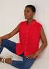 Red Sleeveless Shirt - 8 Image 4