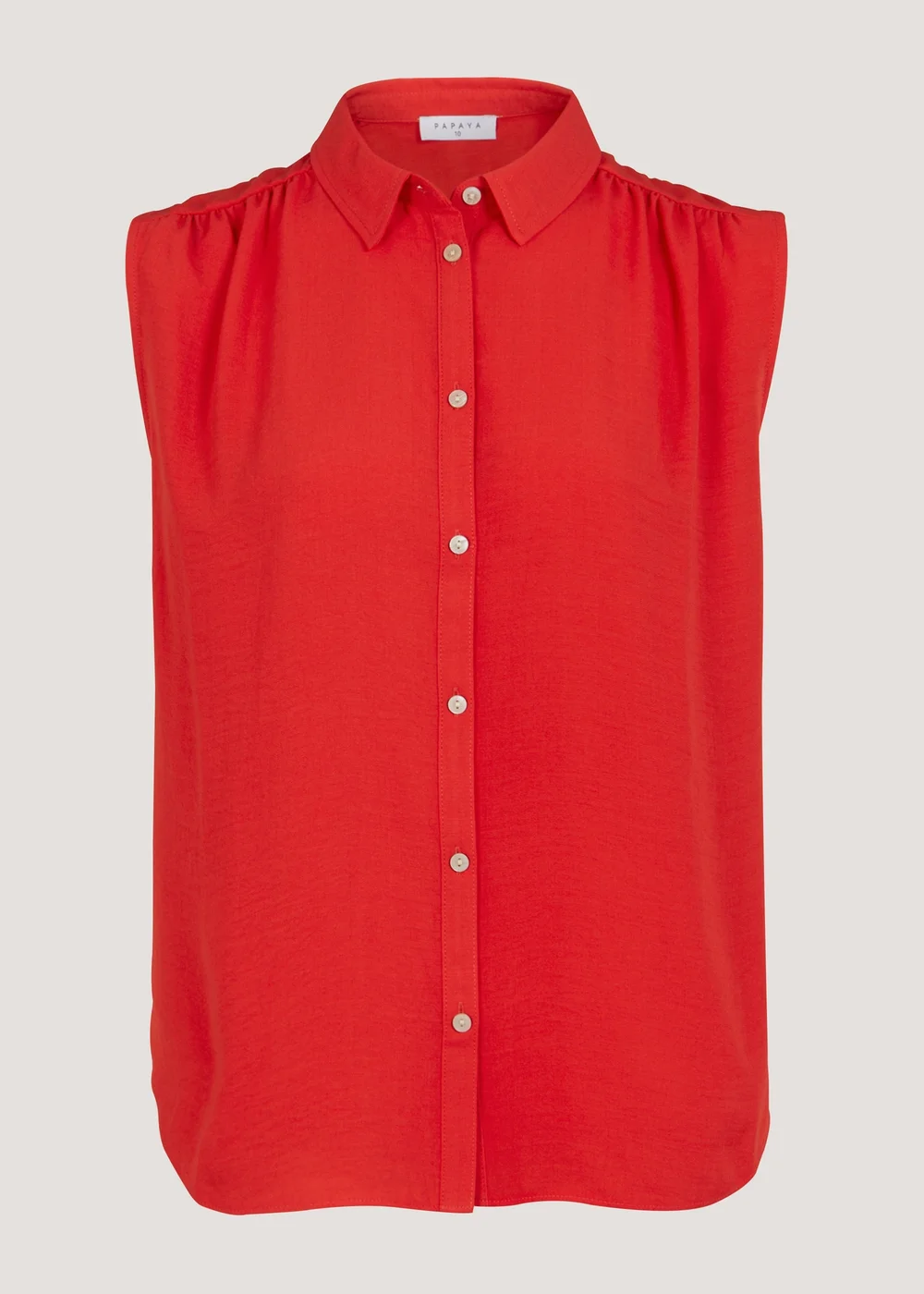 Red Sleeveless Shirt - 8 Image 5