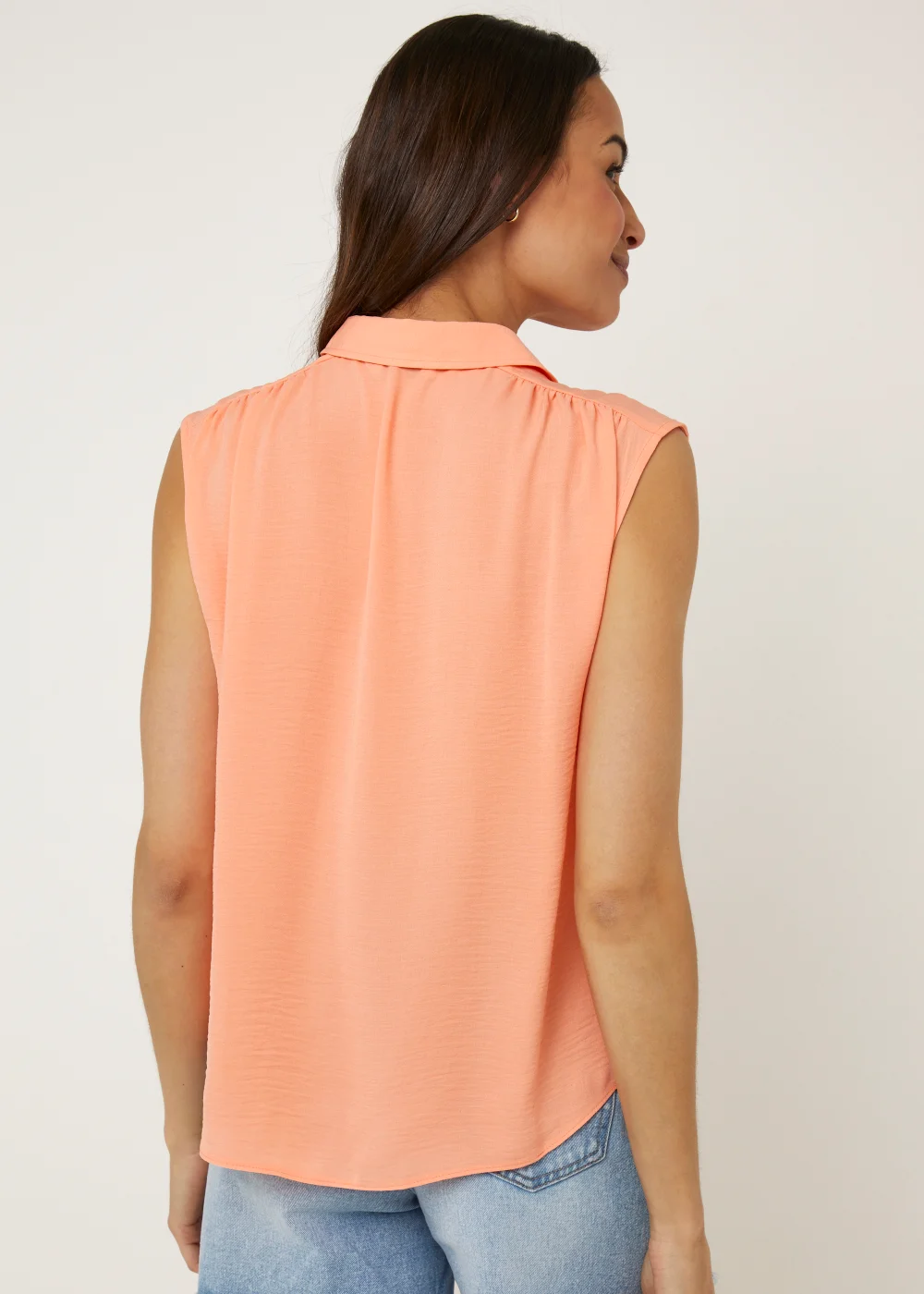 Coral Sleeveless Shirt - Size 8 Image 2