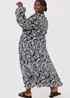 In the Style Jac Jossa Black Paisley Tie Front Maxi Cover Up - 8 Image 7