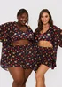 In the Style Jac Jossa Black Floral Print Co-Ord Shirt - 8 Image 2