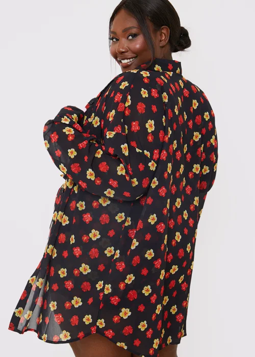 In the Style Jac Jossa Black Floral Print Co-Ord Shirt - 8 Image 8