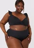 In the Style Jac Jossa Black Wrap Tie Frill Bikini Top - Size 8 Image 7