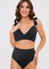 In the Style Jac Jossa Black Wrap Tie Frill Bikini Top - Size 8 Image 3
