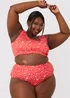 In the Style Jac Jossa red Floral Scoop Neck Bikini Top - 8 Image 7