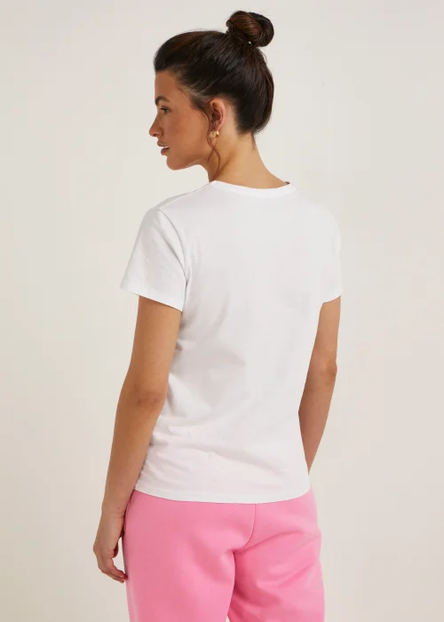 White Lovely Slogan T-Shirt - Size 8 Image 2