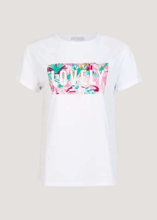White Lovely Slogan T-Shirt - Size 8 Image 5