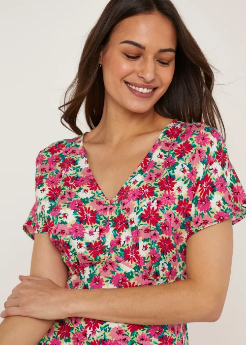 Multicoloured Floral Mini Dress - 8 Image 3