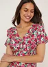 Multicoloured Floral Mini Dress - 8 Image 3