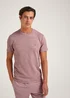 T&W Pink Leaf Print T-Shirt - S Image 3