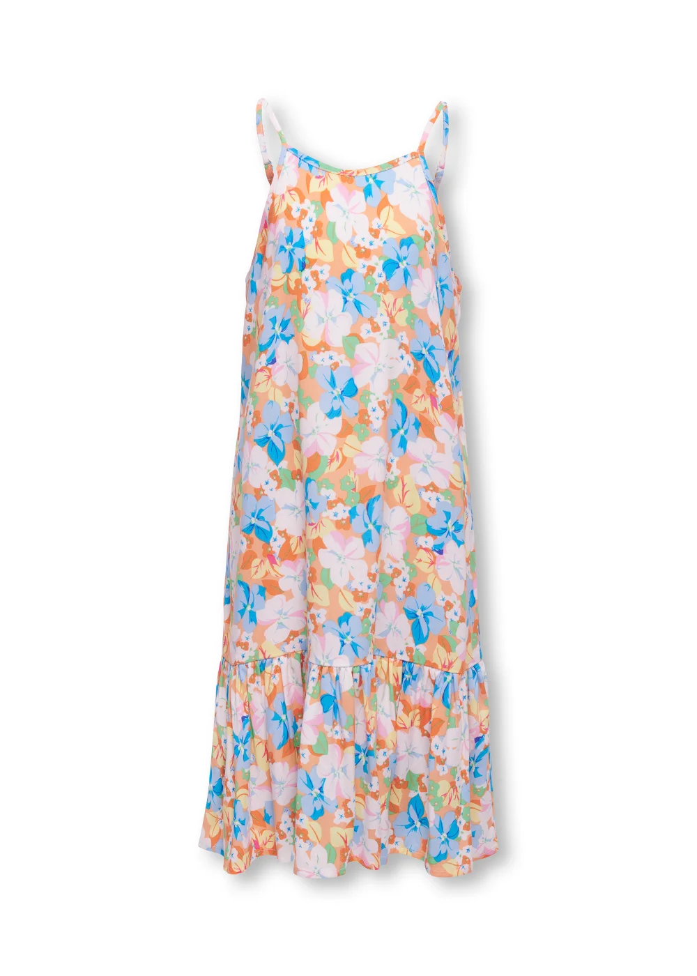 ONLY Girls Orange Floral Print Dress (6-14yrs) - 6 Yrs Image 1