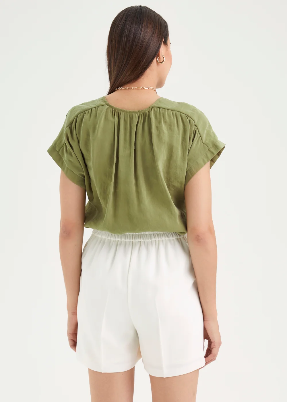 Et Vous Khaki Box Top - Size 8 Image 2