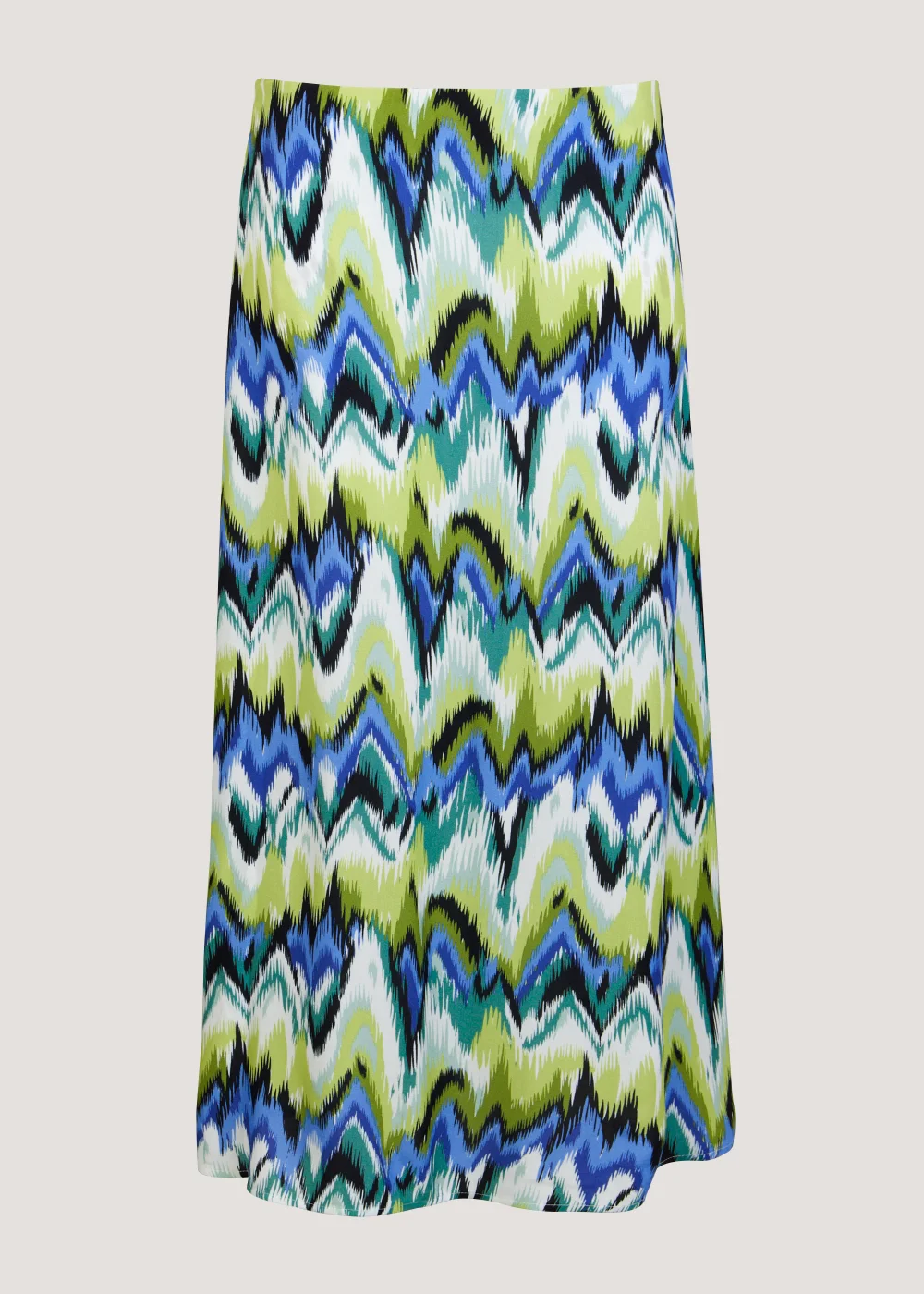 Multicoloured Zigzag Co-Ord Midi Skirt - Size 8 Image 5