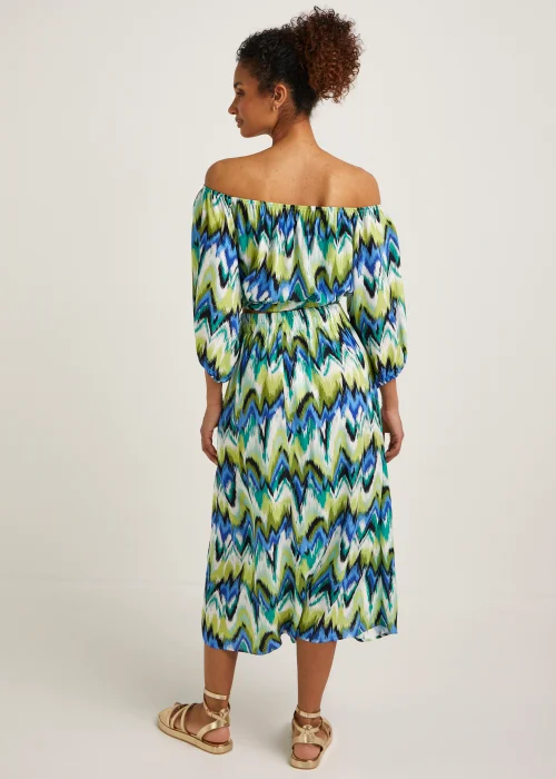Multicoloured Zigzag Co-Ord Midi Skirt - Size 8 Image 2