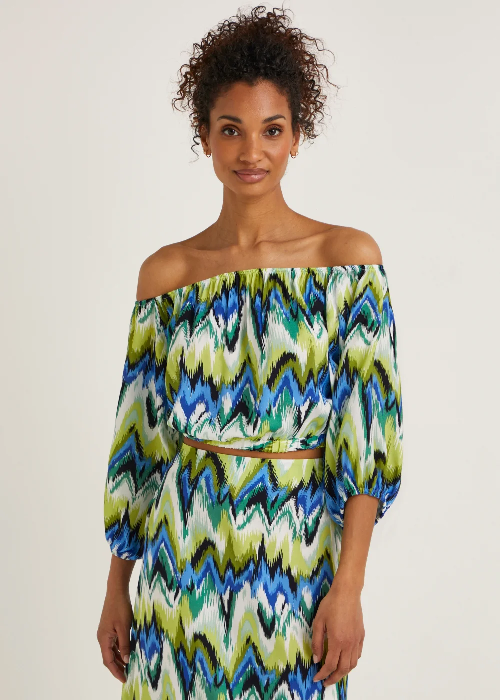 Multicoloured Zigzag Co-Ord Top - 8 Image 1