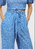 Girls on Film by Dani Dyer Blue Floral Wide Leg Co-Ord Trousers - Size 18 Image 3