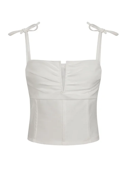 Girls on Film by Dani Dyer Ivory Co-Ord Bralette Top - 8 Image 5