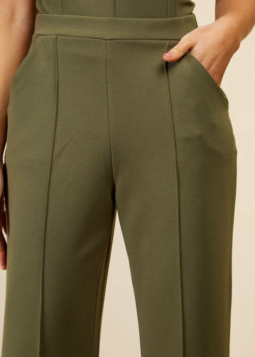 Girls on Film by Dani Dyer Khaki Wide Leg Co-Ord Trousers - Size 8 Image 3