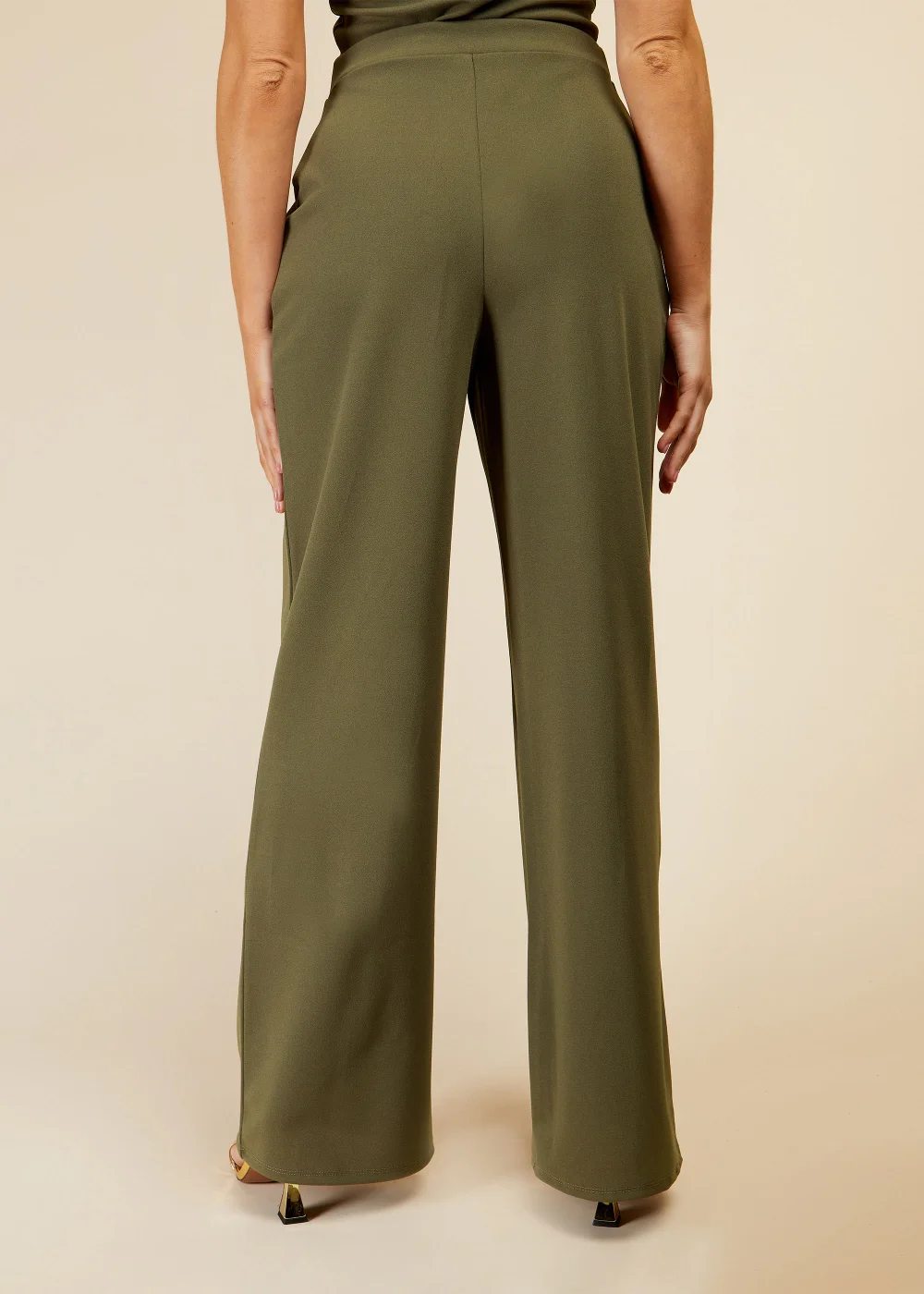 Girls on Film by Dani Dyer Khaki Wide Leg Co-Ord Trousers - Size 8 Image 2