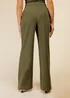 Girls on Film by Dani Dyer Khaki Wide Leg Co-Ord Trousers - Size 8 Image 2