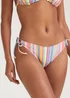 Multicoloured Stripe Bikini Bottoms - Size 8 Image 3