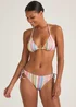 Multicoloured Stripe Bikini Bottoms - Size 8 Image 1