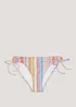 Multicoloured Stripe Bikini Bottoms - Size 8 Image 4