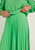 Et Vous Green Pleated Co-Ord Skirt - Size 8 Image 3