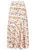 Little Mistress Leaf Print Diagonal Seam Midaxi Skirt - Size 8 Image 5