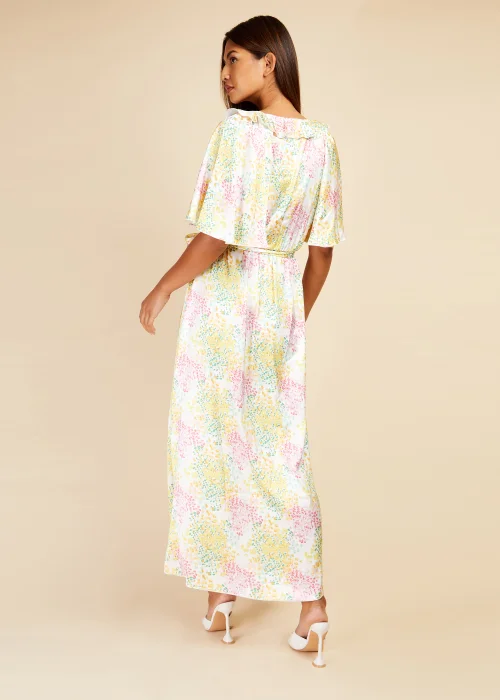 Little Mistress Blossom Frill Mock Wrap Maxi Dress - 10 Image 2