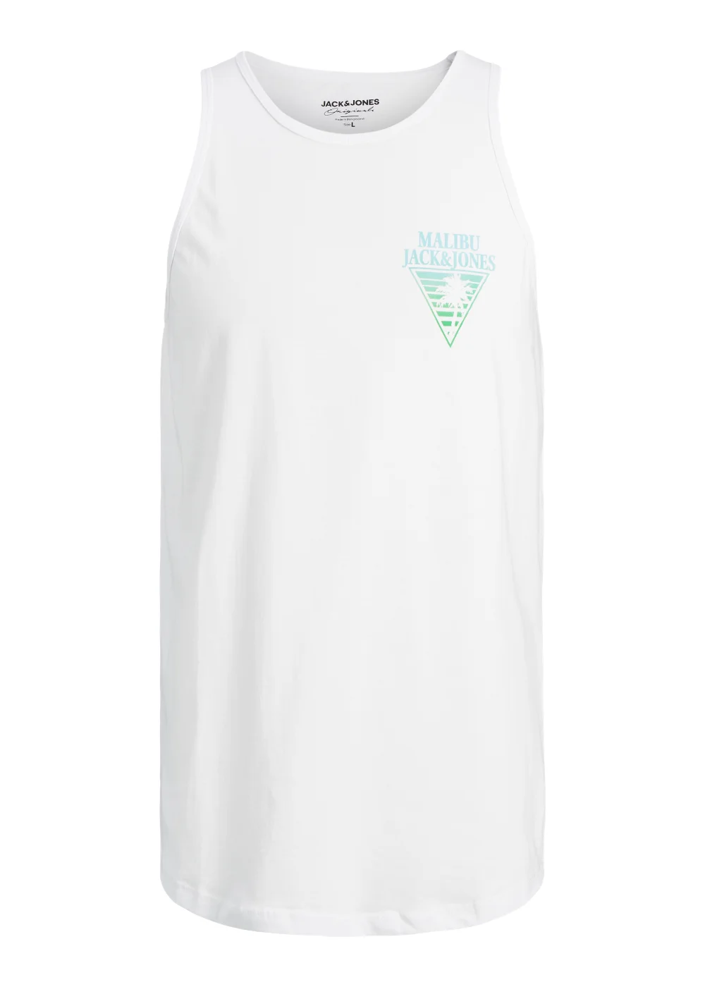 Boys Jack & Jones Junior White Pam Vest Top (6-16yrs) - Age 10 Years Image 1