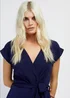 Girls on Film by Dani Dyer Navy Scuba Crepe Jumpsuit - 8 Image 3