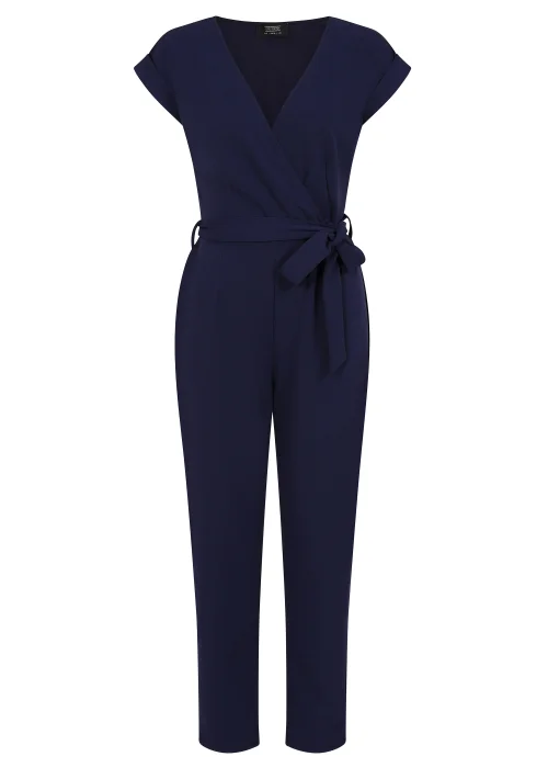Girls on Film by Dani Dyer Navy Scuba Crepe Jumpsuit - 8 Image 5
