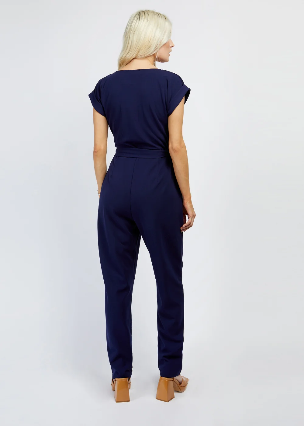 Girls on Film by Dani Dyer Navy Scuba Crepe Jumpsuit - 8 Image 2