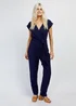 Girls on Film by Dani Dyer Navy Scuba Crepe Jumpsuit - 8 Image 1