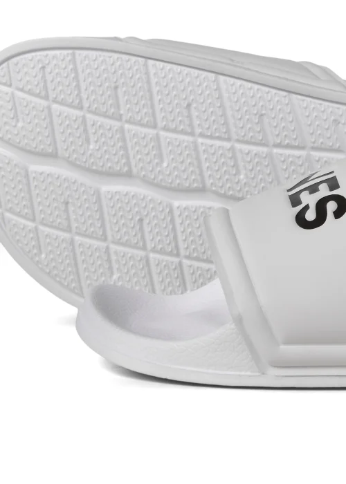 Jack & Jones Junior White Pool Sliders (6-16yrs) - 1 Image 2