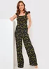 In the Style Jac Jossa Black Floral Frill Jumpsuit - 8 Image 2
