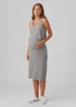 Mamalicious Maternity Grey Midi Dress - S Image 1
