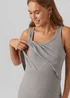 Mamalicious Maternity Grey Midi Dress - S Image 3