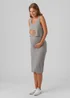 Mamalicious Maternity Grey Midi Dress - S Image 2
