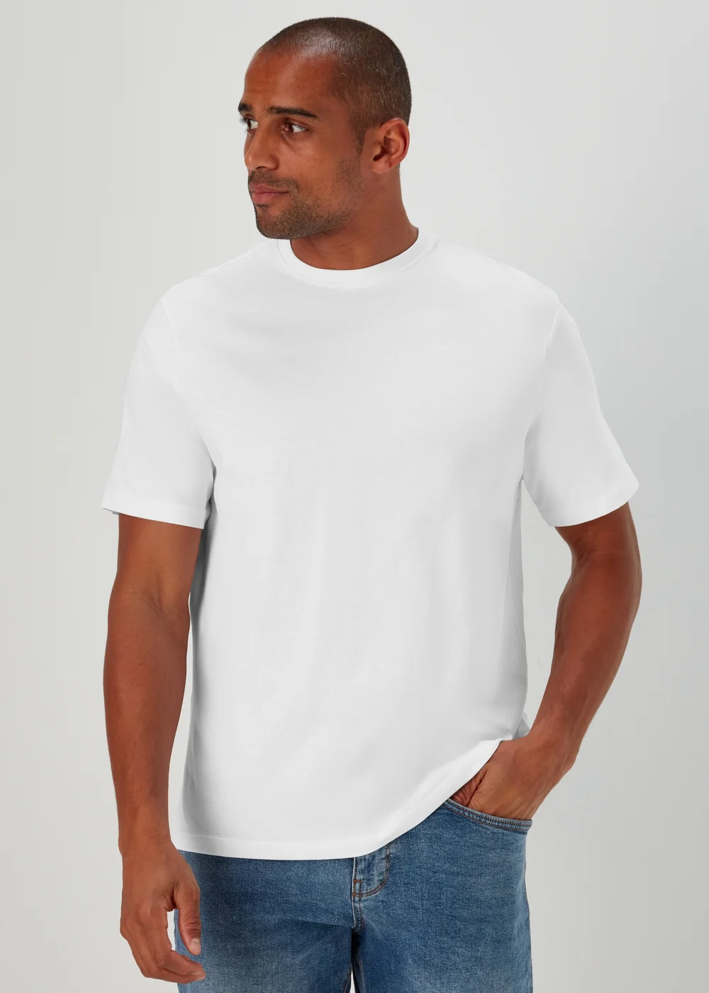 3 Pack Essential White T-Shirts - S Image 2