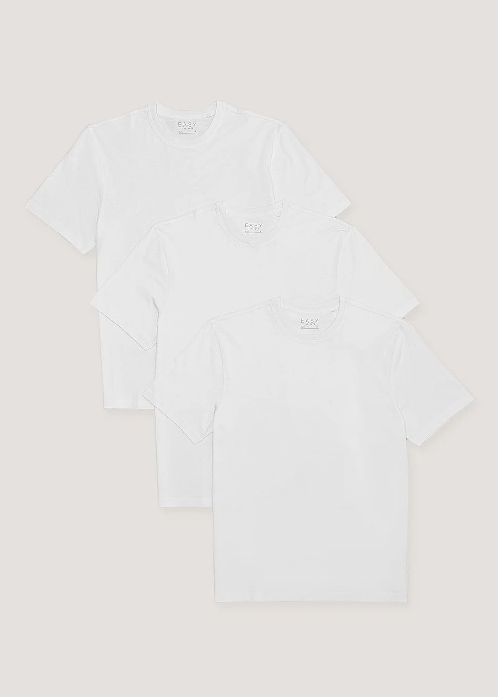 3 Pack Essential White T-Shirts - S Image 1