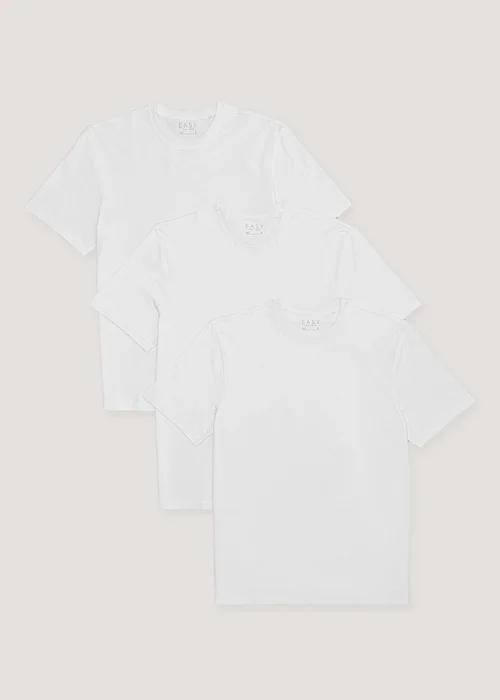 3 Pack Essential White T-Shirts - S Image 1