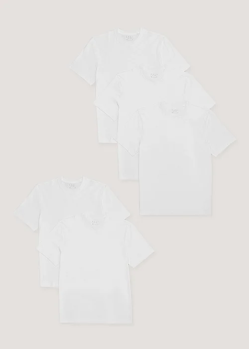 5 Pack Essential White T-Shirts - S Image 1